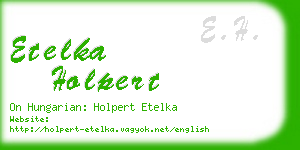 etelka holpert business card